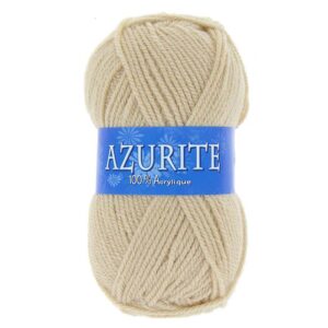 Lot de 10 pelotes de laine à tricoter Azurite 100% acrylique beige 3057 -   - Vente en ligne d'articles de mercerie