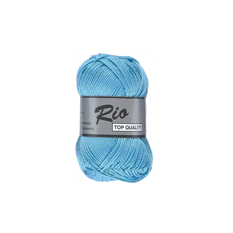Coton à tricoter Rio de Lammy Bleu Foncé, coton pas cher - Badaboum