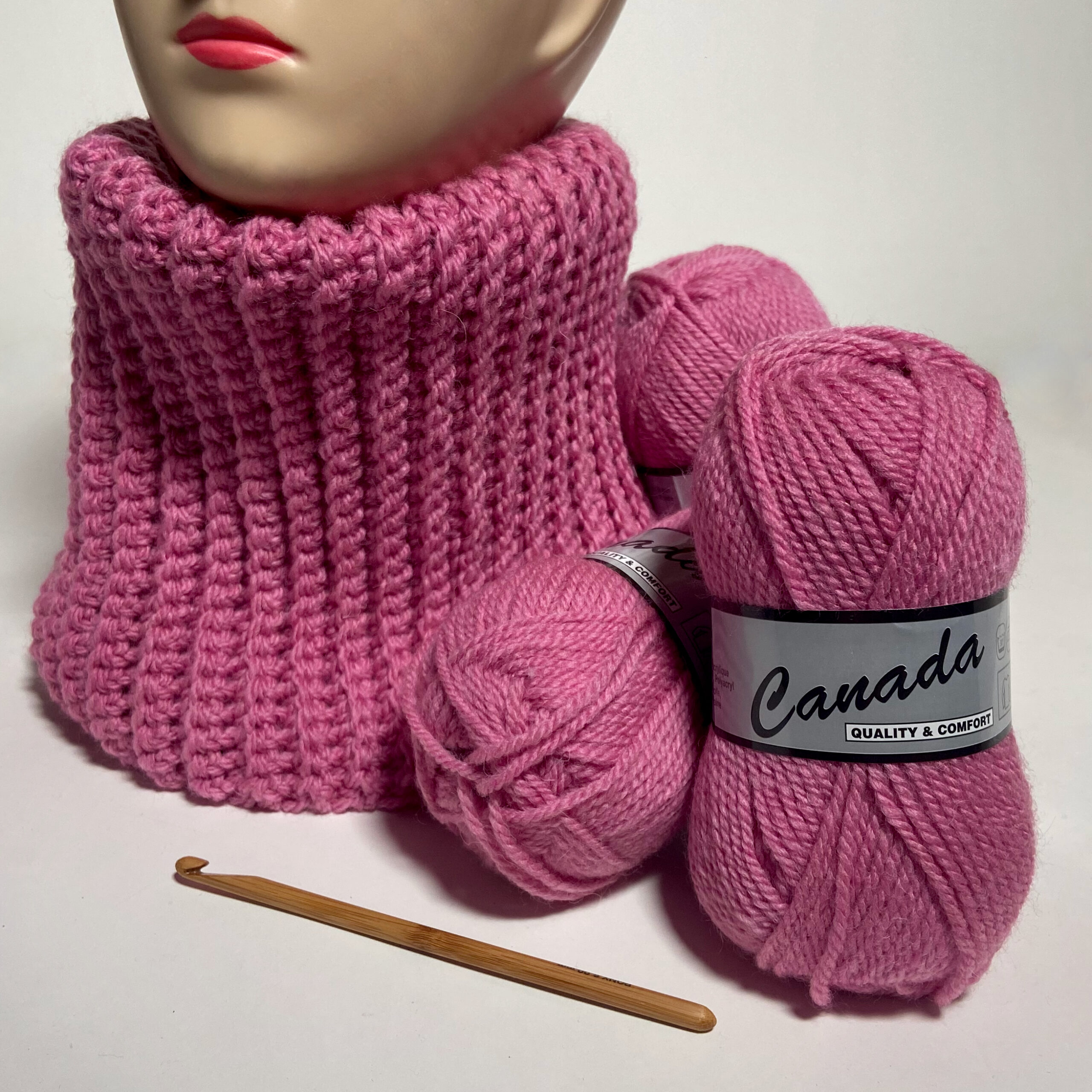 Kit crochet - SNOOD - Acrylique et Laine